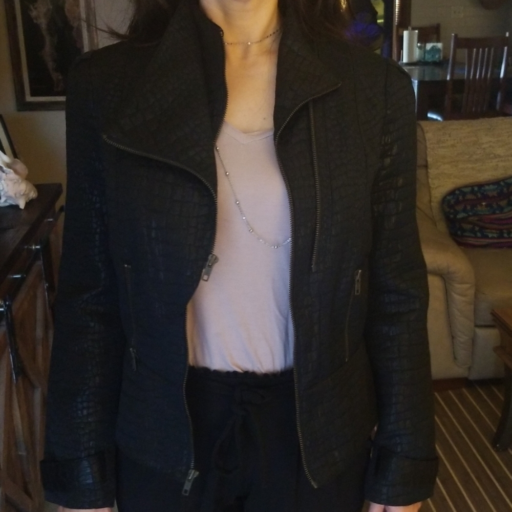 Metallic Moto Jacket - Picture 6 of 8